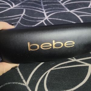 Bebe Black Case with Gold Logo